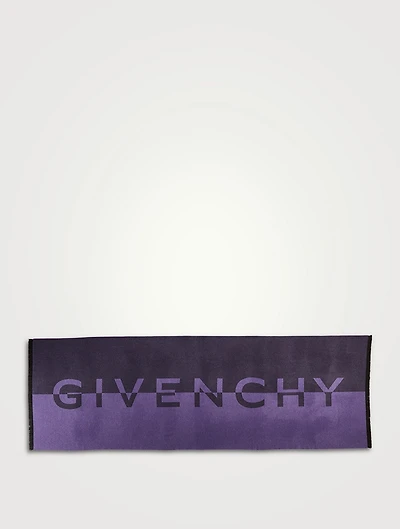 Colourblock Logo Scarf