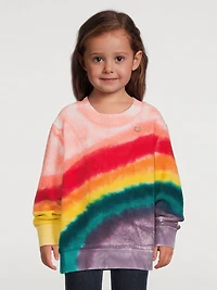Rainbow Towelling Fleece Sweatshirt