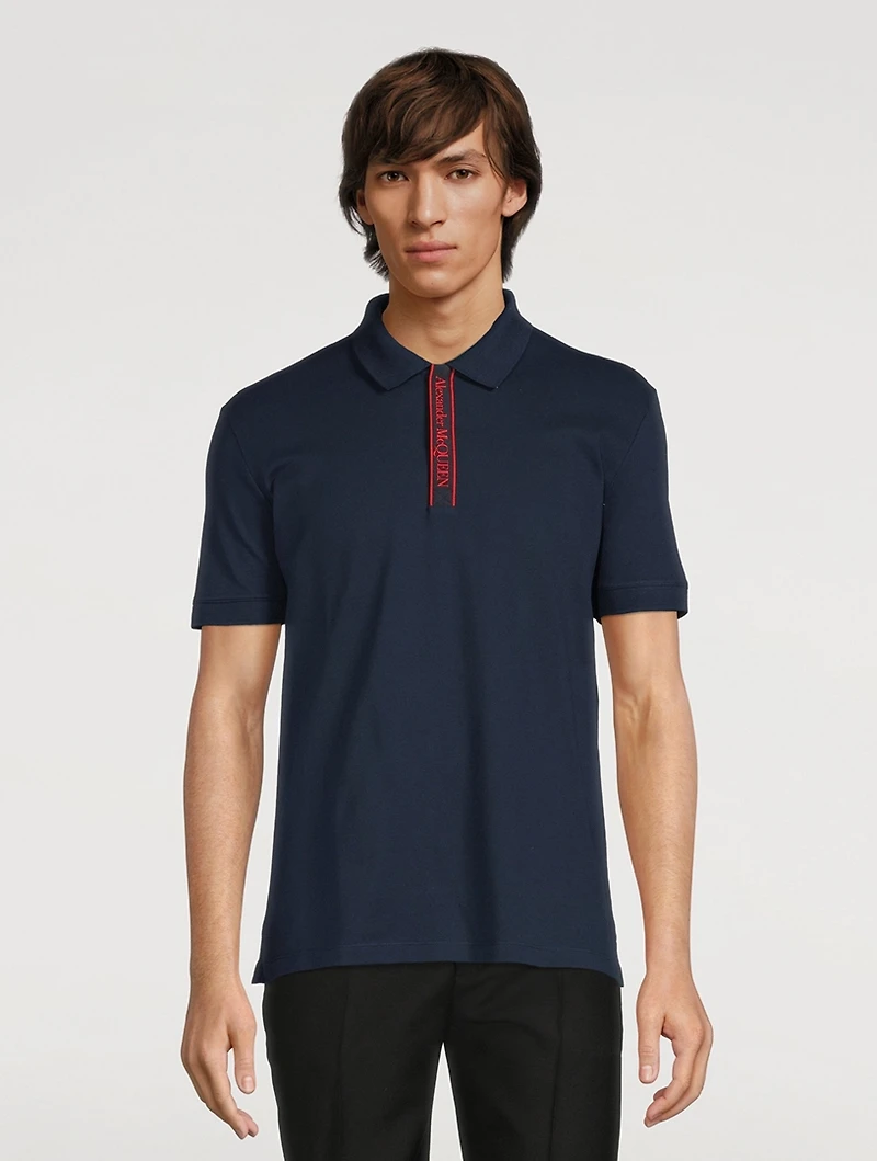 Selvedge Logo Tape Polo Shirt