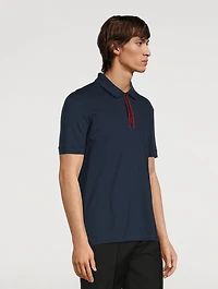 Selvedge Logo Tape Polo Shirt