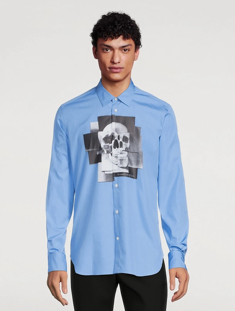 Skull Graphic Cotton Shirt