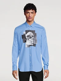 Skull Graphic Cotton Shirt