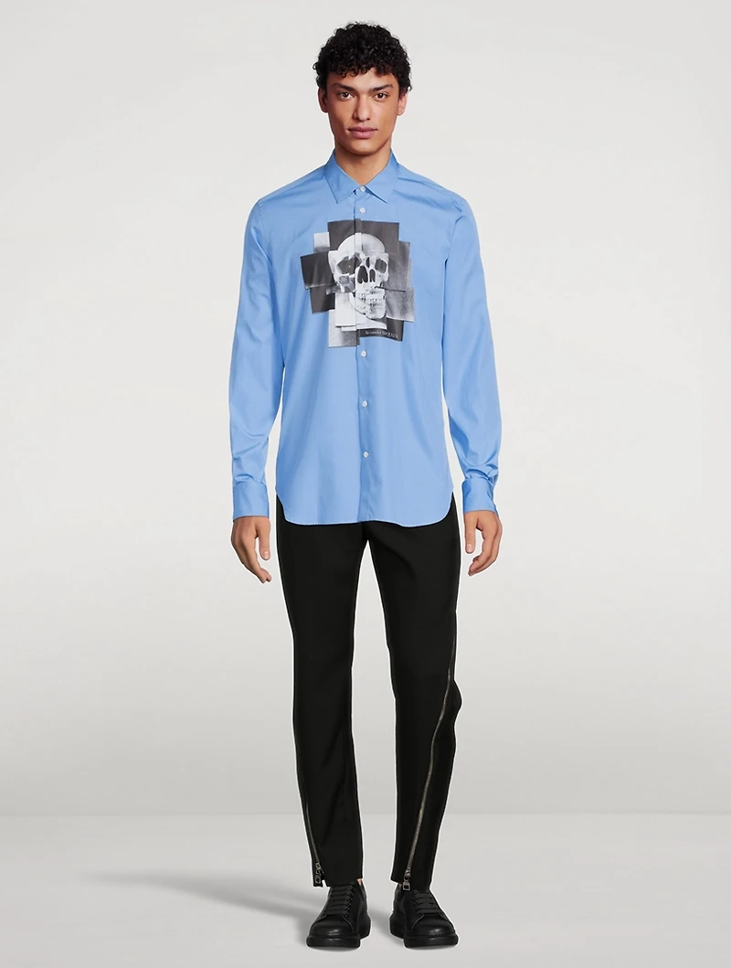 Skull Graphic Cotton Shirt