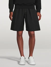 Cotton Wide-Leg Shorts