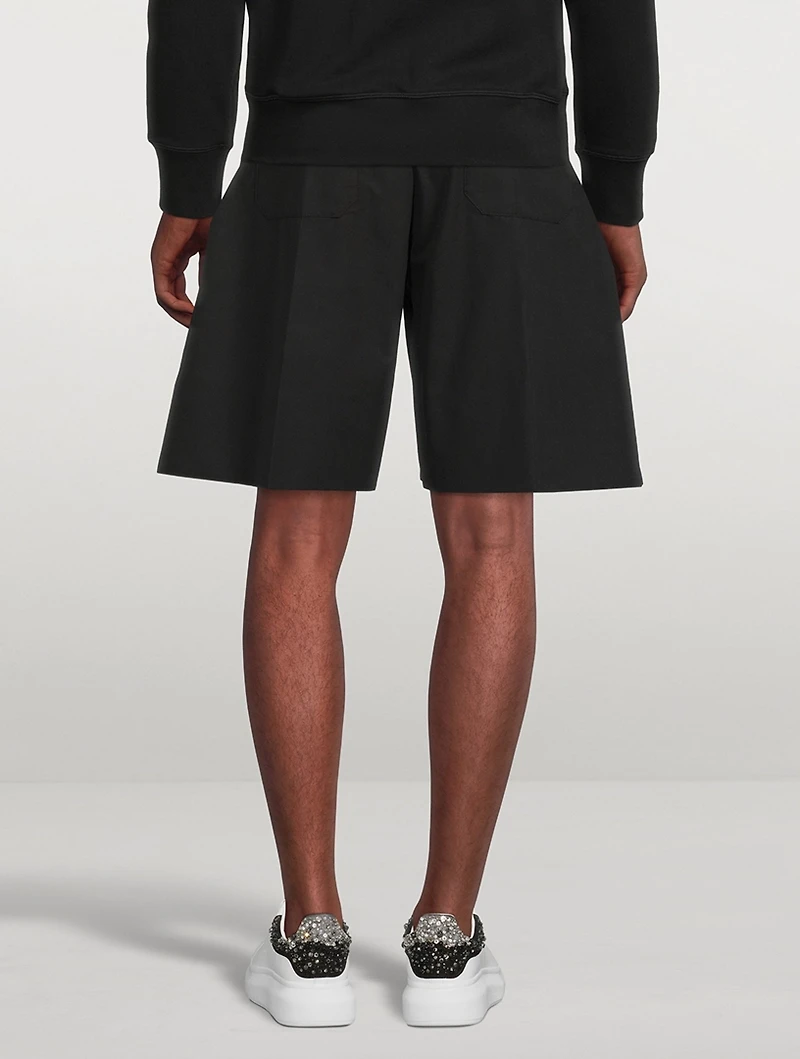 Cotton Wide-Leg Shorts