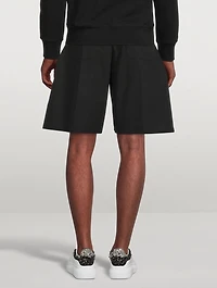 Cotton Wide-Leg Shorts