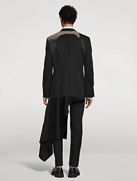 Wool Embellished Harness Jacket
