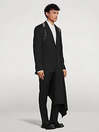 Wool Embellished Harness Jacket