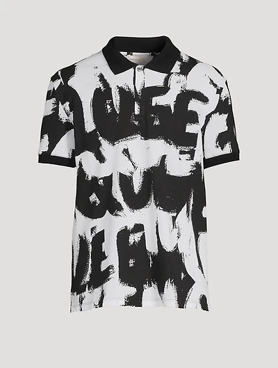 McQueen Graffiti Polo Shirt