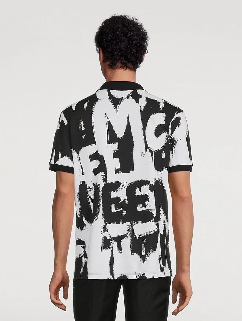 McQueen Graffiti Polo Shirt