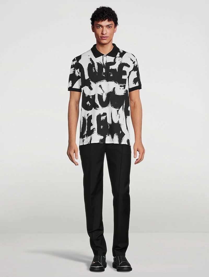 McQueen Graffiti Polo Shirt