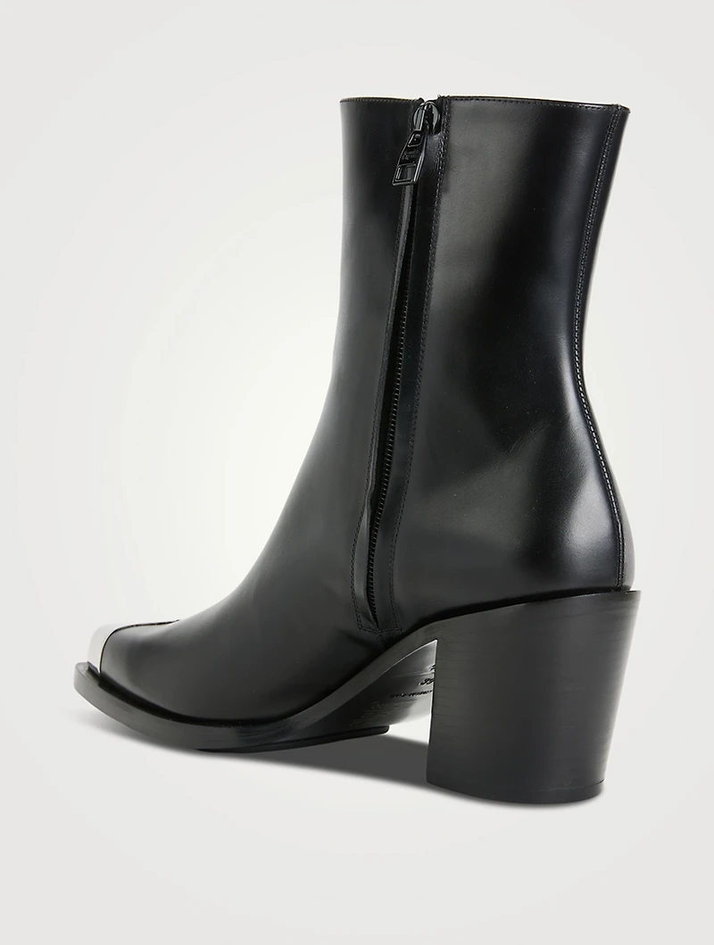 Punk Leather Ankle Boots