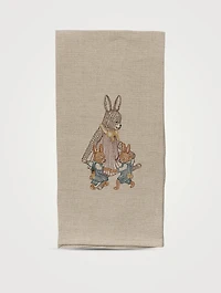 Mama Rabbit And Bunnies Tea Towel