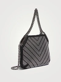 Mini Falabella Chevron Sequin-Embellished Tote Bag