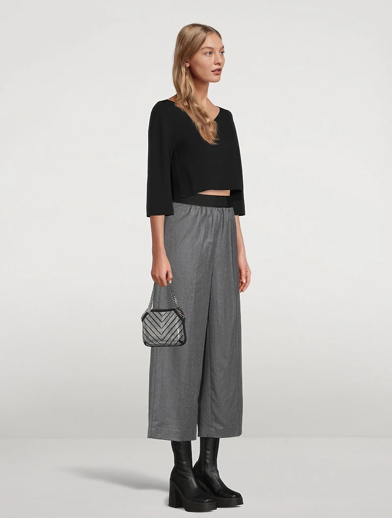 Mini Falabella Chevron Sequin-Embellished Tote Bag