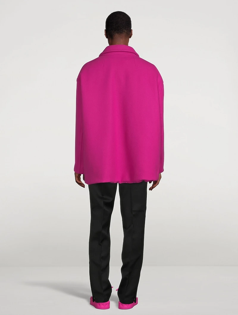 Wool Reversible Jacket With Inner Bomber