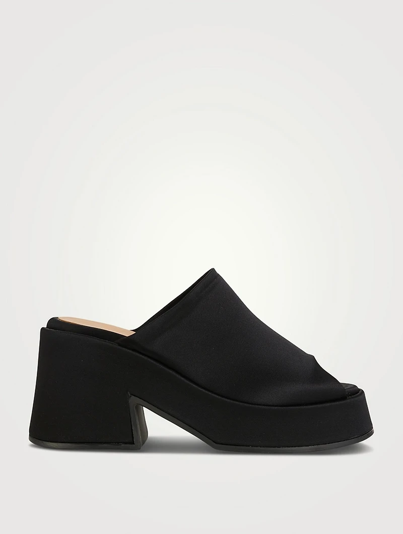 Suede Platform Mules