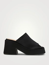 Suede Platform Mules