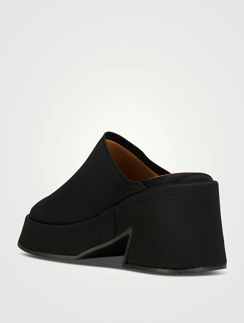 Suede Platform Mules