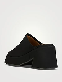 Suede Platform Mules