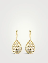Large Serpent Bohème 18K Gold Pendant Earrings With Diamonds