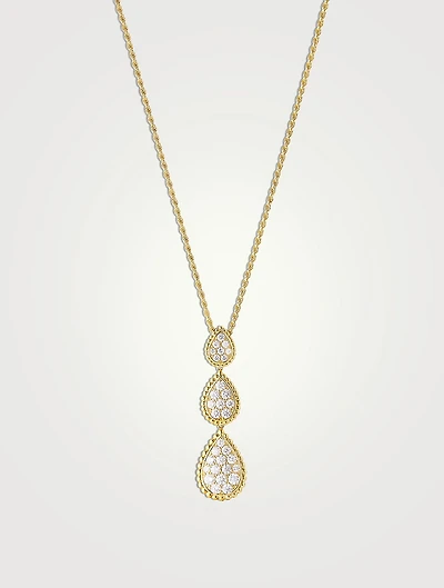 Serpent Bohème Multi-Motifs 18K Gold Pendant Necklace With Diamonds
