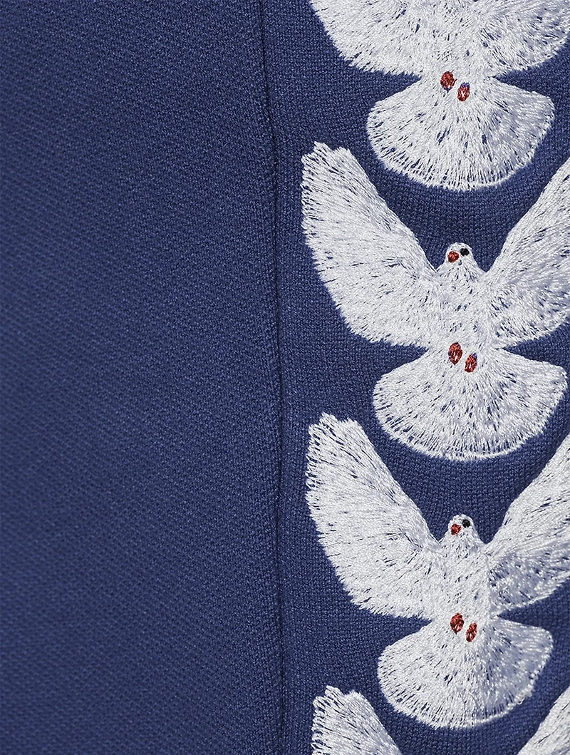 Embroidered Birds Sweatpants