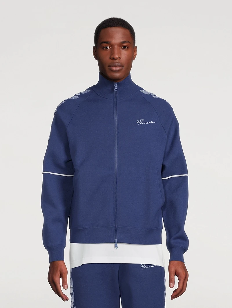 Embroidered Birds Track Jacket