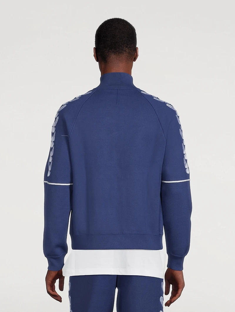 Embroidered Birds Track Jacket