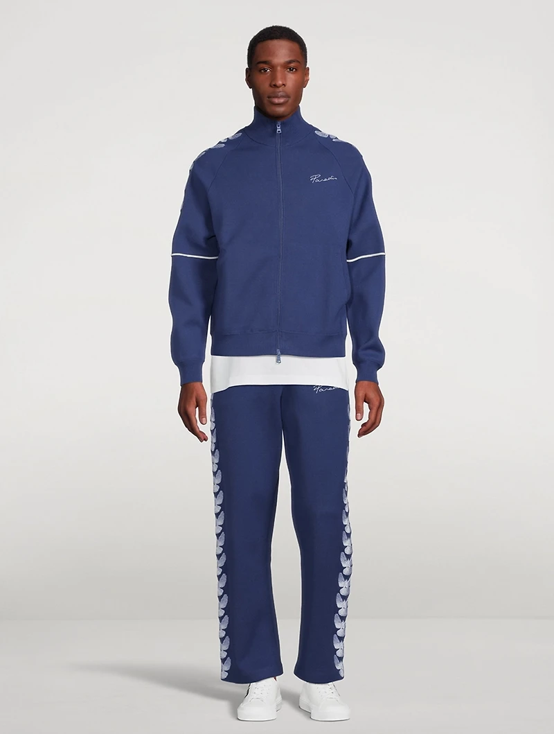 Embroidered Birds Track Jacket