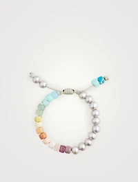 Beaded Bracelet With Pearl And Gemstones