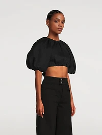 Admiration Lace-Up Blouse