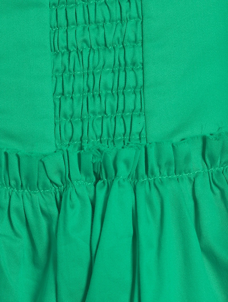 Poised Tucked Midi Skirt