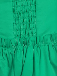 Poised Tucked Midi Skirt