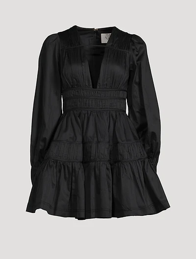 Fallingwater Gathered Mini Dress