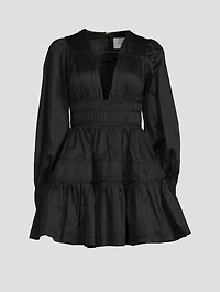 Fallingwater Gathered Mini Dress