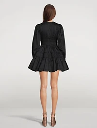 Fallingwater Gathered Mini Dress