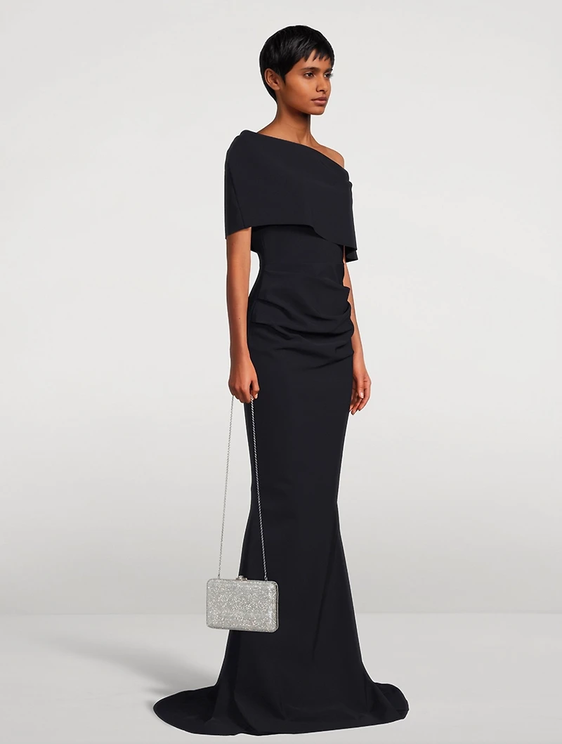 Classic Slim Slide Crystal Clutch