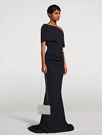Classic Slim Slide Crystal Clutch