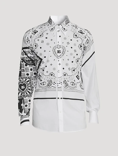 Cotton Shirt Bandana Print