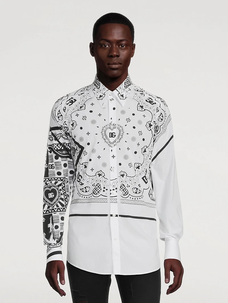 Cotton Shirt Bandana Print