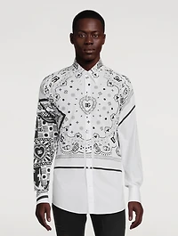 Cotton Shirt Bandana Print