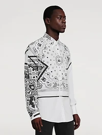 Cotton Shirt Bandana Print