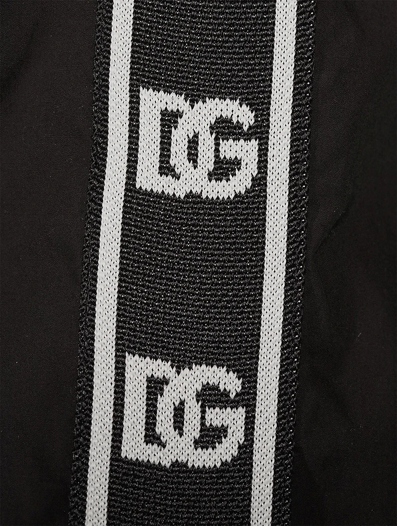 Cotton Shirt With Branded Bands