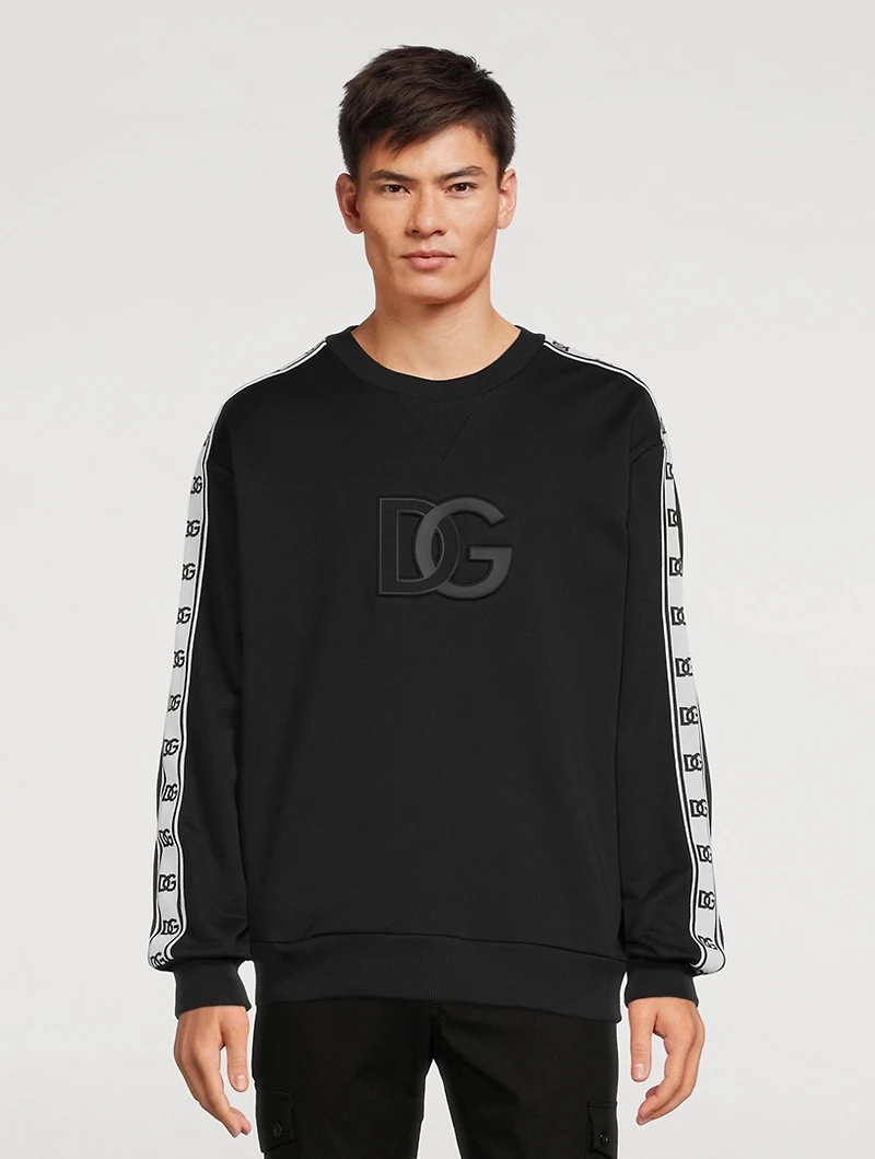 Embossed DG Logo Sweatshirt With Bands