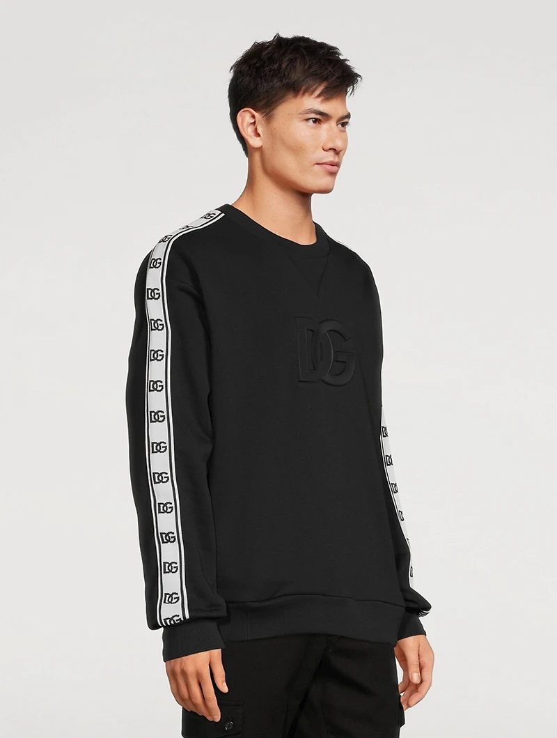 Embossed DG Logo Sweatshirt With Bands