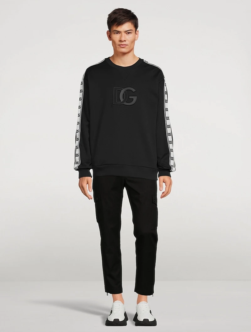 Embossed DG Logo Sweatshirt With Bands