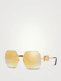 Medusa Biggie Geometric Sunglasses
