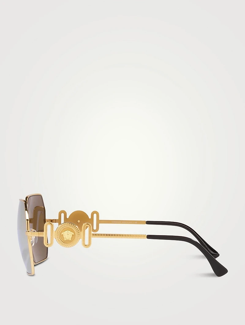 Medusa Biggie Geometric Sunglasses
