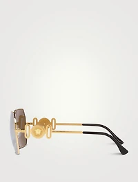 Medusa Biggie Geometric Sunglasses